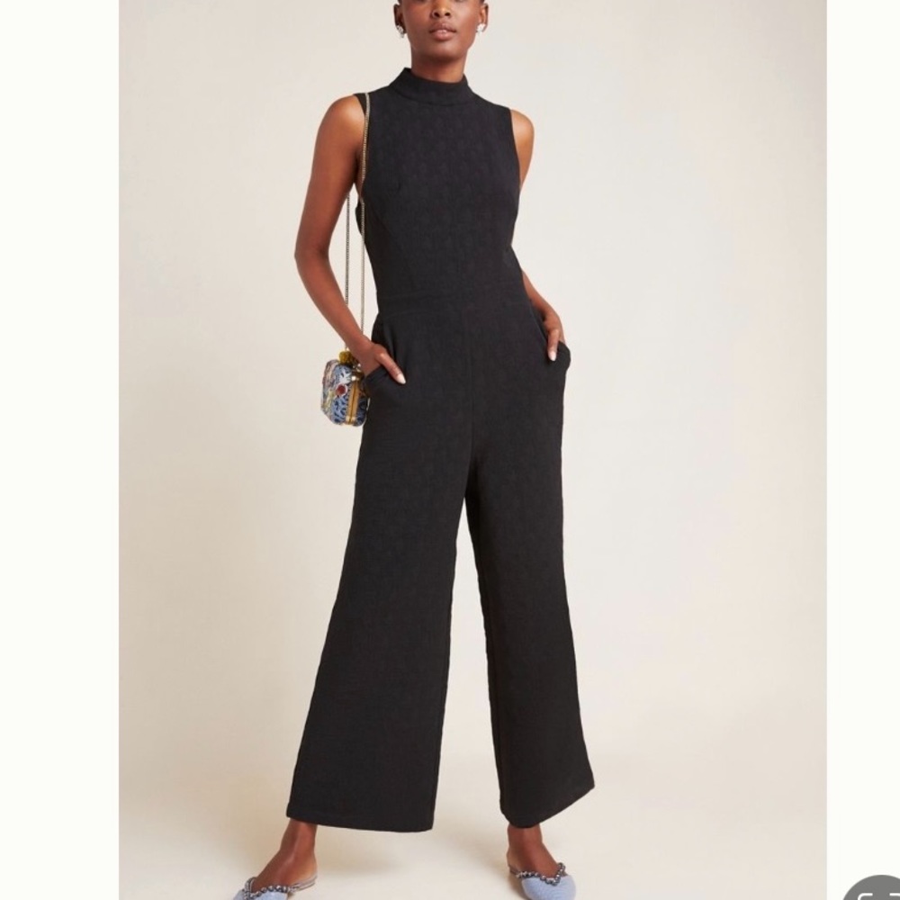•ANTHROPOLOGIE•charley mock neck jumpsuit - Picture 2 of 7